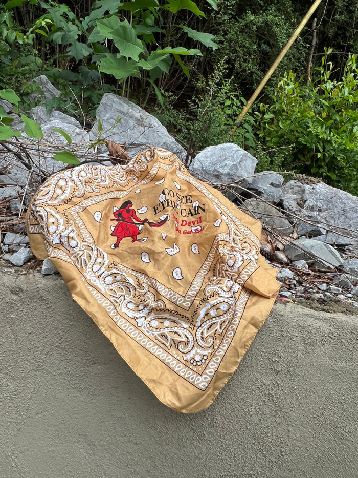 Go See Ethel Cain or the Devil Will Get You - Gold Bandanna