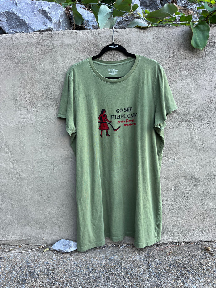 Go See Ethel Cain or the Devil Will Get You - Green Time & True T-shirt