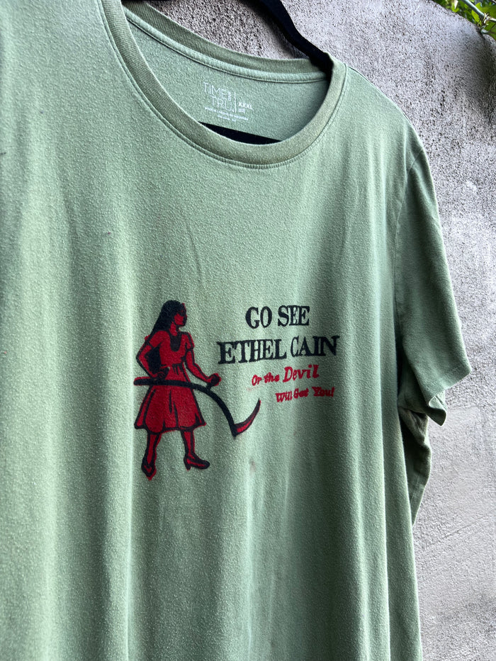 Go See Ethel Cain or the Devil Will Get You - Green Time & True T-shirt