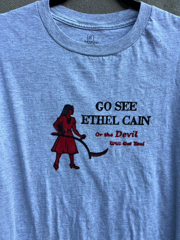 Go See Ethel Cain or the Devil Will Get You - Grey George T-shirt