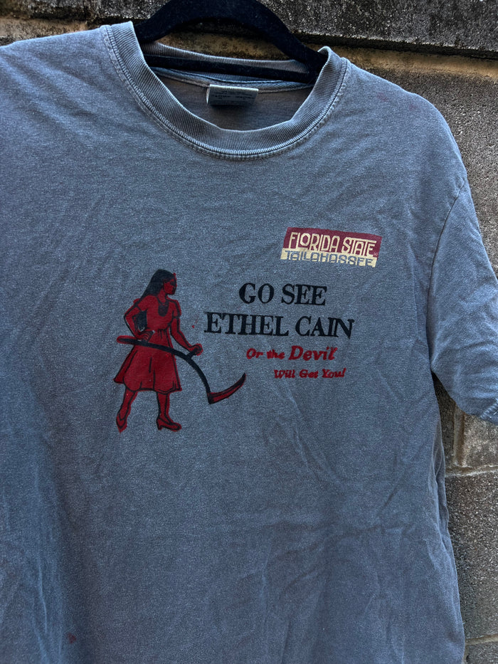 Go See Ethel Cain or the Devil Will Get You - Grey Tally Shirt