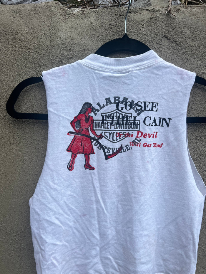 Go See Ethel Cain or the Devil Will Get You - Harley-Davidson Muscle Tank