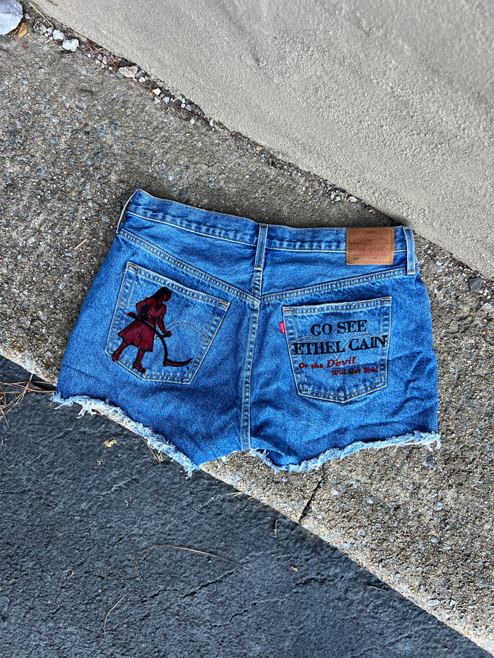 Go See Ethel Cain or the Devil Will Get You -  Levi Denim Shorts
