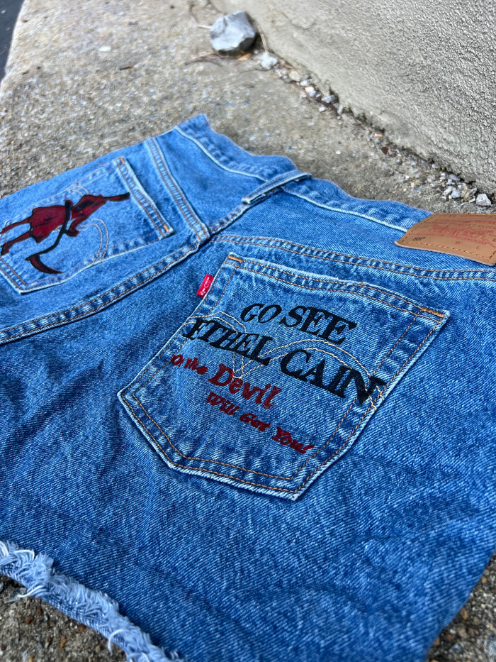 Go See Ethel Cain or the Devil Will Get You -  Levi Denim Shorts