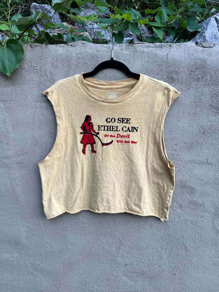 Go See Ethel Cain or the Devil Will Get You - Mustard No Boundaries Muscle Tank