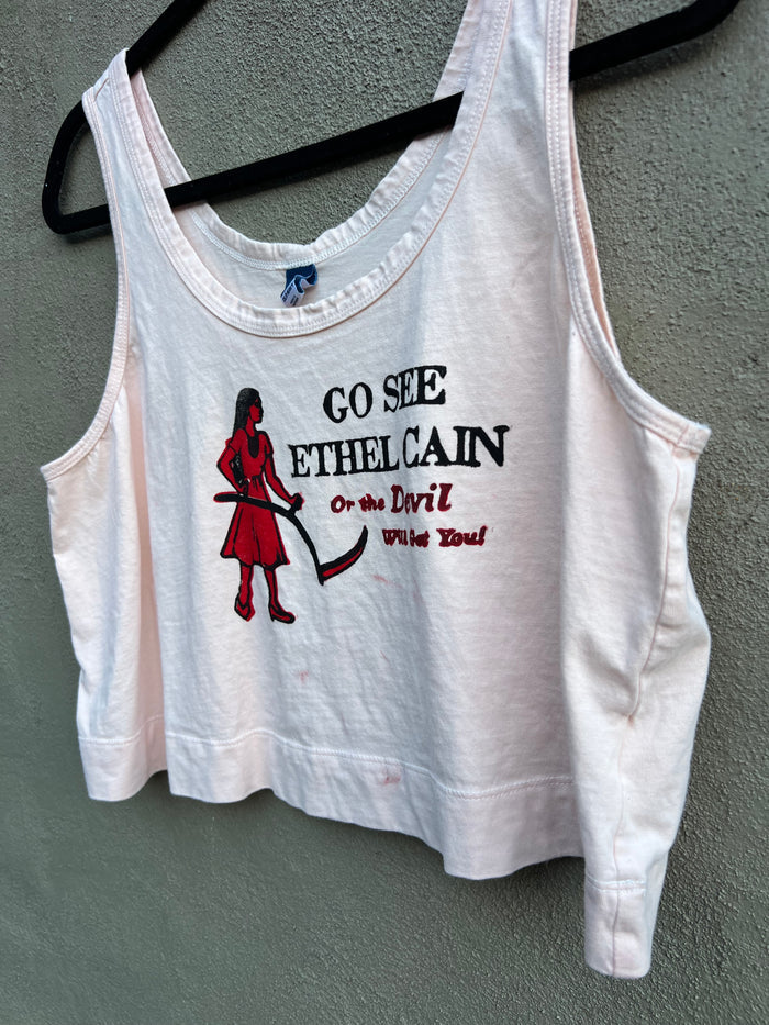 Go See Ethel Cain or the Devil Will Get You - Peach Old Navy Tank