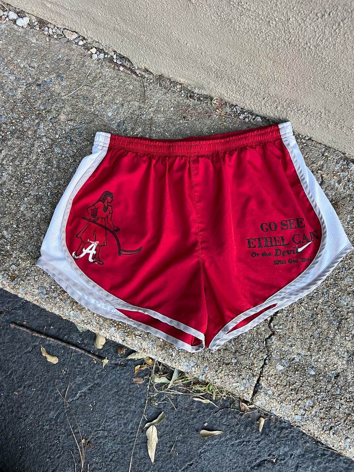Go See Ethel Cain or the Devil Will Get You - Red Nike Alabama Shorts