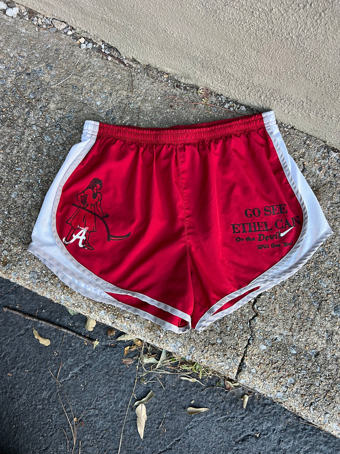 Go See Ethel Cain or the Devil Will Get You - Red Nike Alabama Shorts
