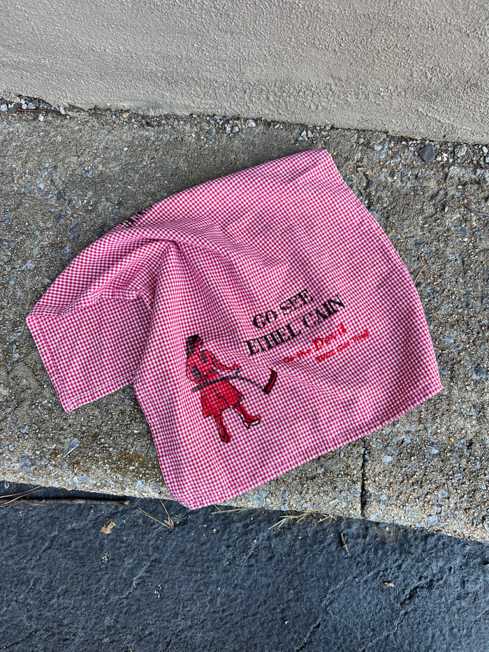 Go See Ethel Cain or the Devil Will Get You - Red Gingham Hand Towel
