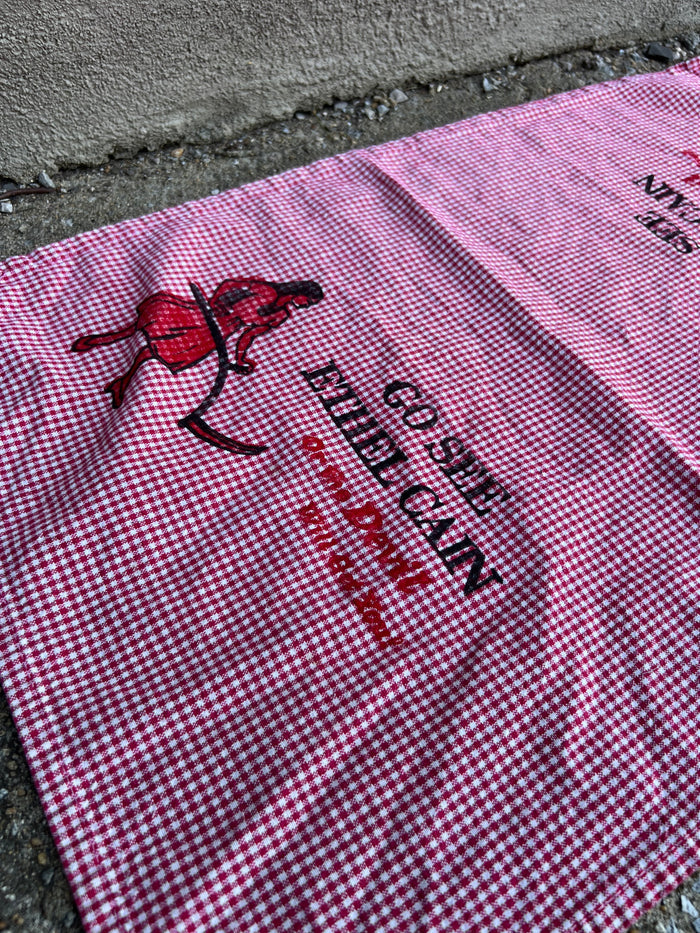 Go See Ethel Cain or the Devil Will Get You - Red Gingham Hand Towel