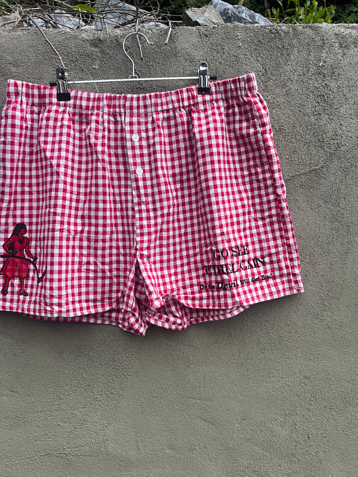 Go See Ethel Cain or the Devil Will Get You - Red Gingham Shorts