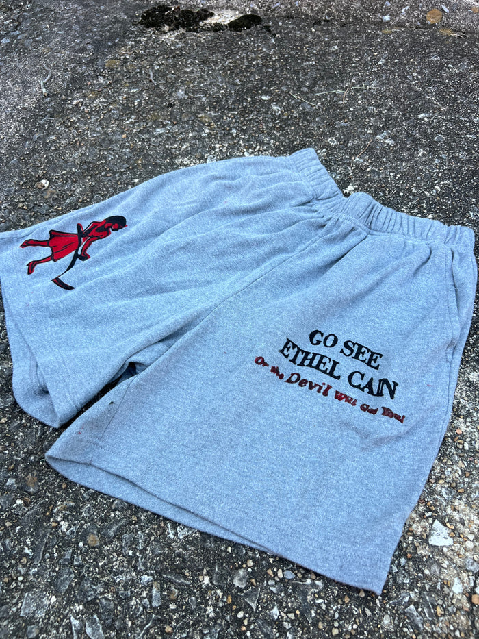 Go See Ethel Cain or the Devil Will Get You - Romans Grey Shorts
