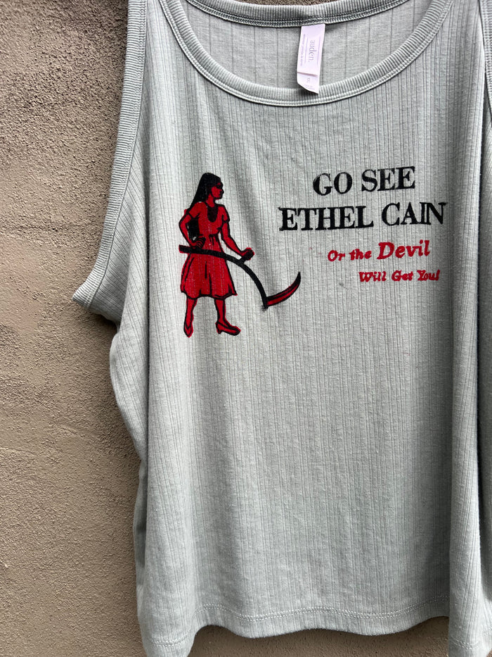 Go See Ethel Cain or the Devil Will Get You - Sage Tank Top