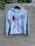 Go See Ethel Cain or the Devil Will Get You - “Time & Tru” Grey Zip-Up Hoodie