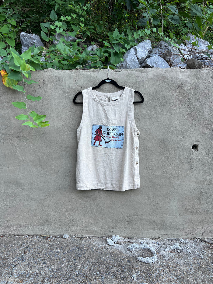Go See Ethel Cain or the Devil Will Get You -  Universal Threads Linen Tank