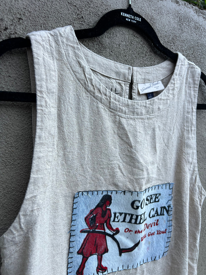 Go See Ethel Cain or the Devil Will Get You -  Universal Threads Linen Tank
