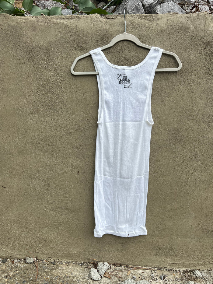 Go See Ethel Cain or the Devil Will Get You - White BVD Tank Top