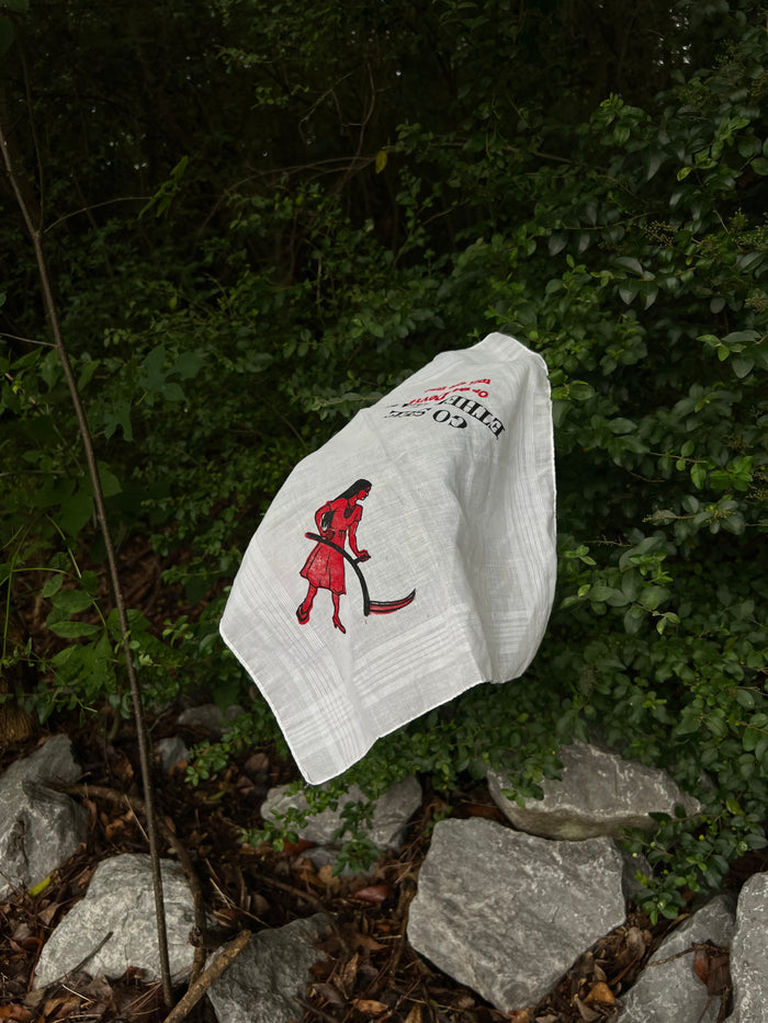 Go See Ethel Cain or the Devil Will Get You - White Handkerchief/Bandana