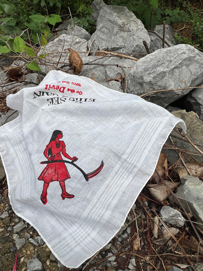 Go See Ethel Cain or the Devil Will Get You - White Handkerchief/Bandana