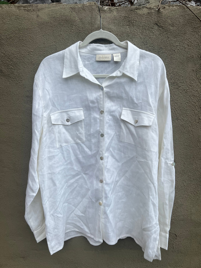 Go See Ethel Cain or the Devil Will Get You - White Linen Top
