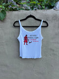 Go See Ethel Cain or the Devil Will Get You - White Old Navy Tank