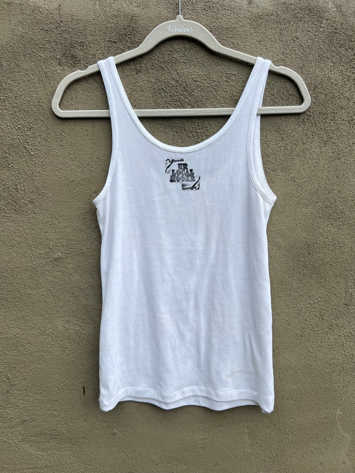 Go See Ethel Cain or the Devil Will Get You - White ON Tank Top
