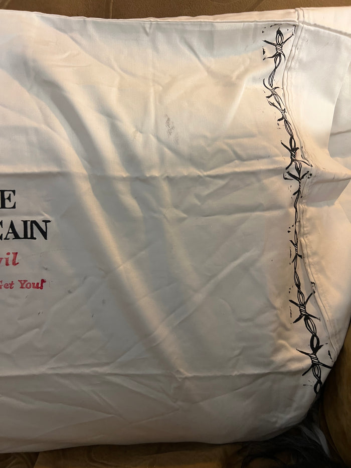 Go See Ethel Cain or the Devil Will Get You - White Pillowcase