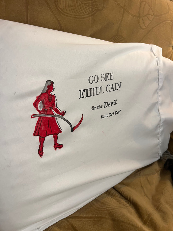 Go See Ethel Cain or the Devil Will Get You - White Pillowcase