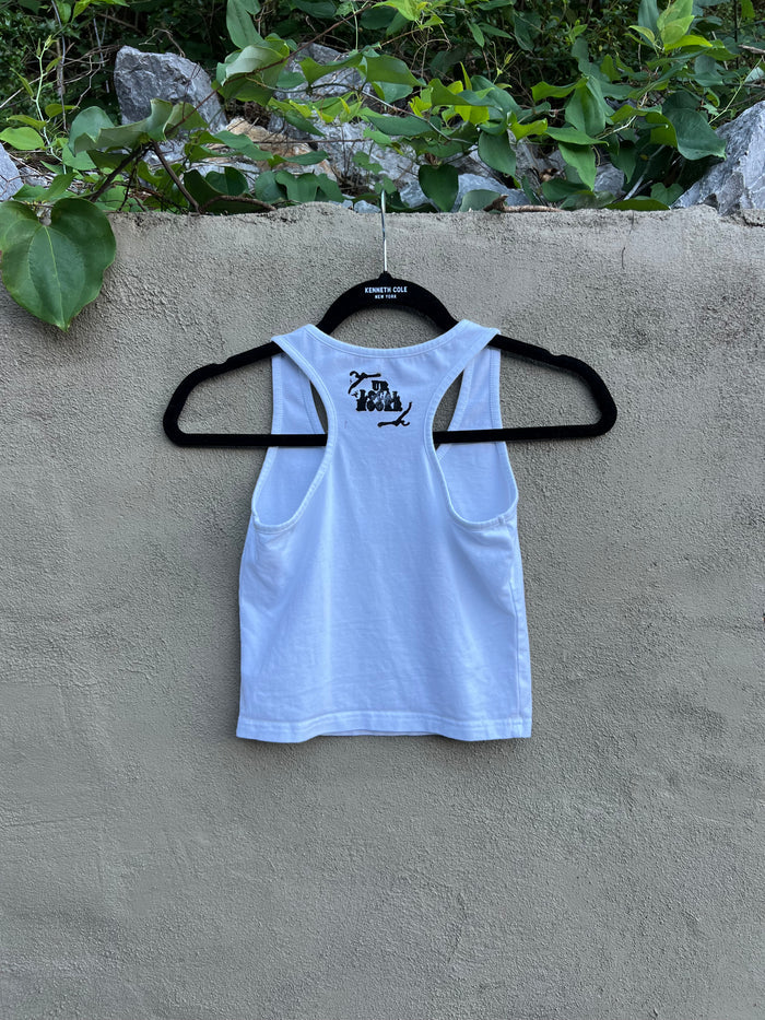 Go See Ethel Cain or the Devil Will Get You - White Racerback Tank