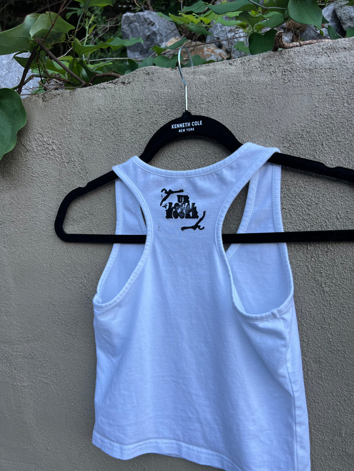 Go See Ethel Cain or the Devil Will Get You - White Racerback Tank