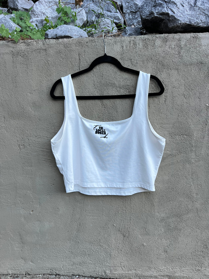 Go See Ethel Cain or the Devil Will Get You - White Square Neck Tank