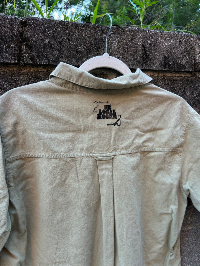 Go See Ethel Cain or the Devil Will Get You - White Stag Green Button Down Shirt