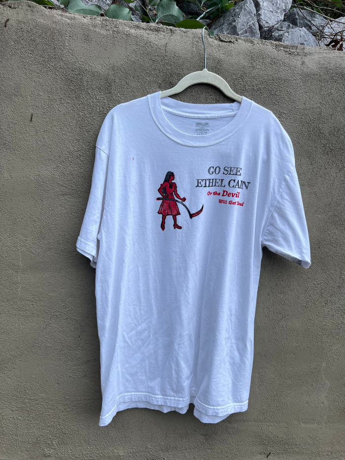 Go See Ethel Cain or the Devil Will Get You - White TShirt