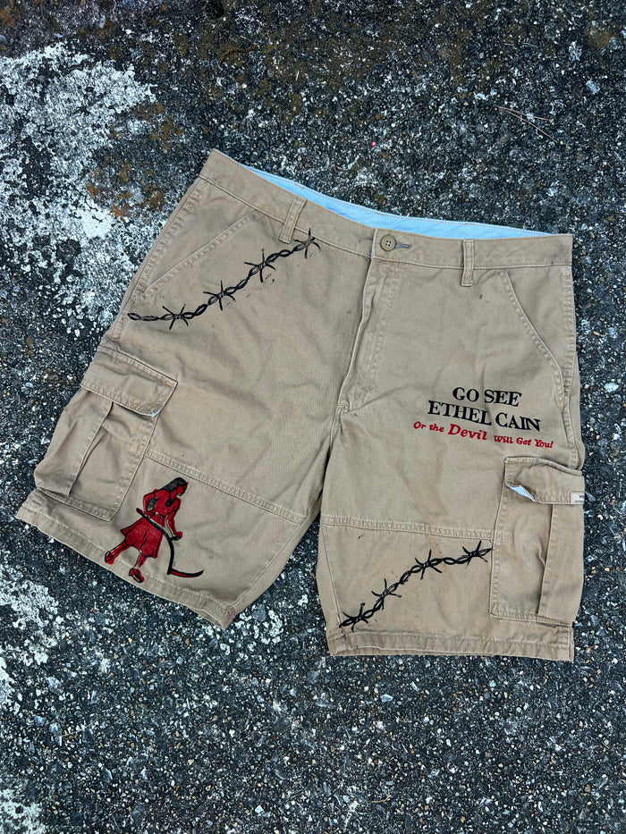 Go See Ethel Cain or the Devil Will Get You - Wrangler Cargo Shorts