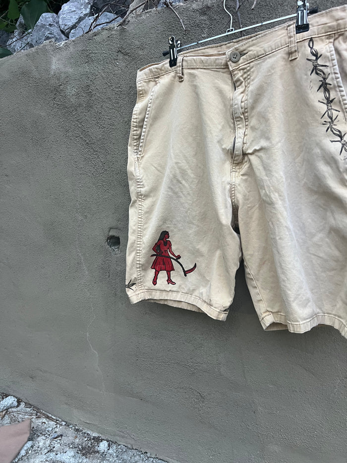 Go See Ethel Cain or the Devil Will Get You - Wrangler Cargo Shorts