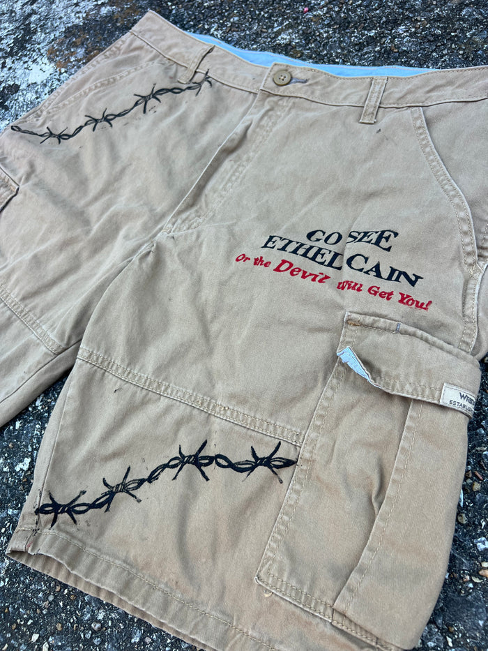 Go See Ethel Cain or the Devil Will Get You - Wrangler Cargo Shorts