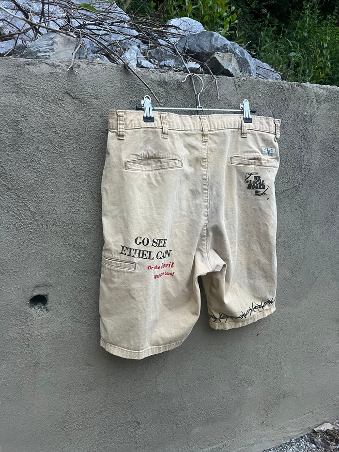 Go See Ethel Cain or the Devil Will Get You - Wrangler Cargo Shorts