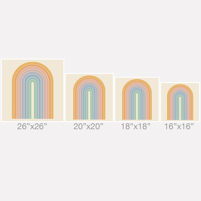 GRADIENT ARCH RAINBOW III THROW PILLOW