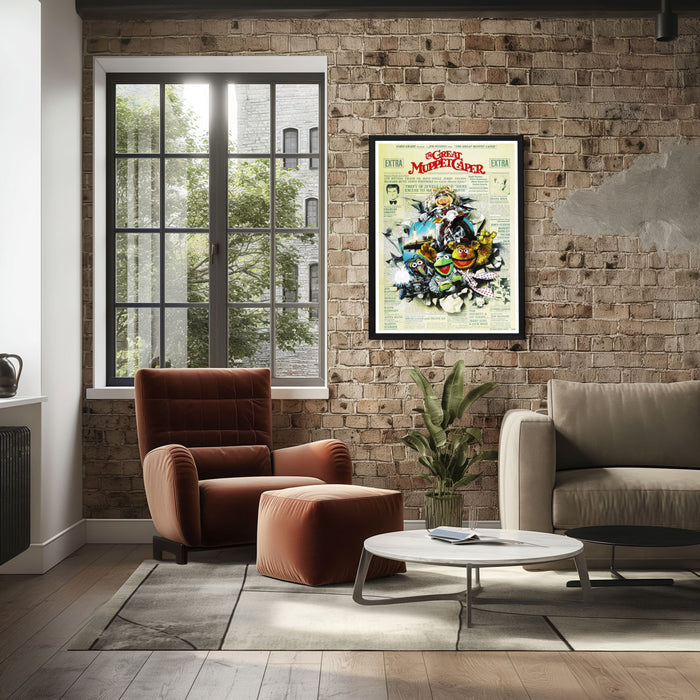 "Great Muppet Caper" (1981) Framed Movie Poster