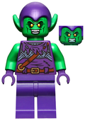 Green Goblin - Bright Green Skin, Dark Purple Outfit, Small Yellow Eyes, Plain Legs