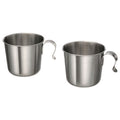 GRILLTIDER Mug, stainless steel, 330ml