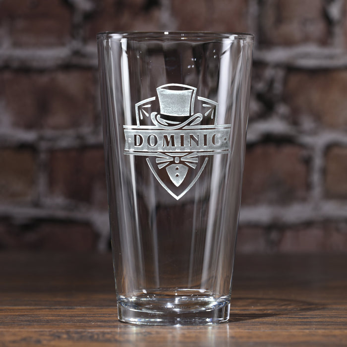 Groomsmen Beer Glass. Pint Pub