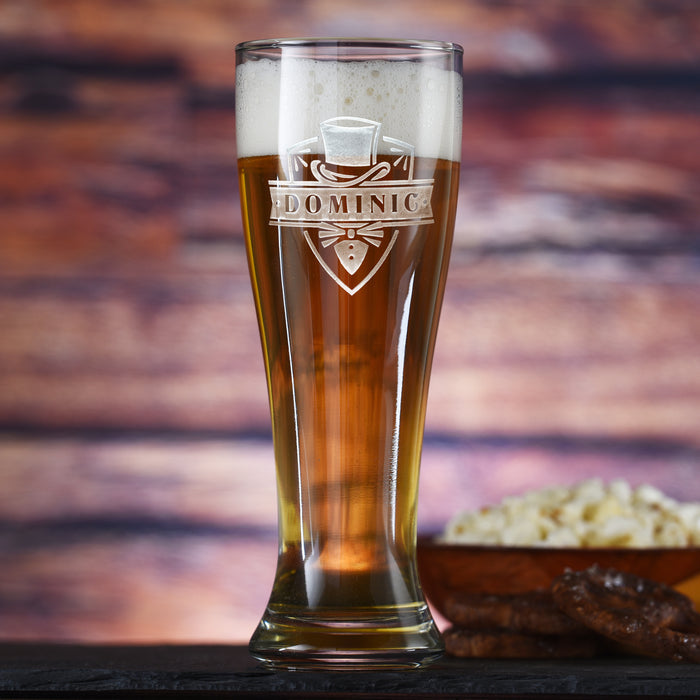 Groomsmen Engraved Pilsner Glass