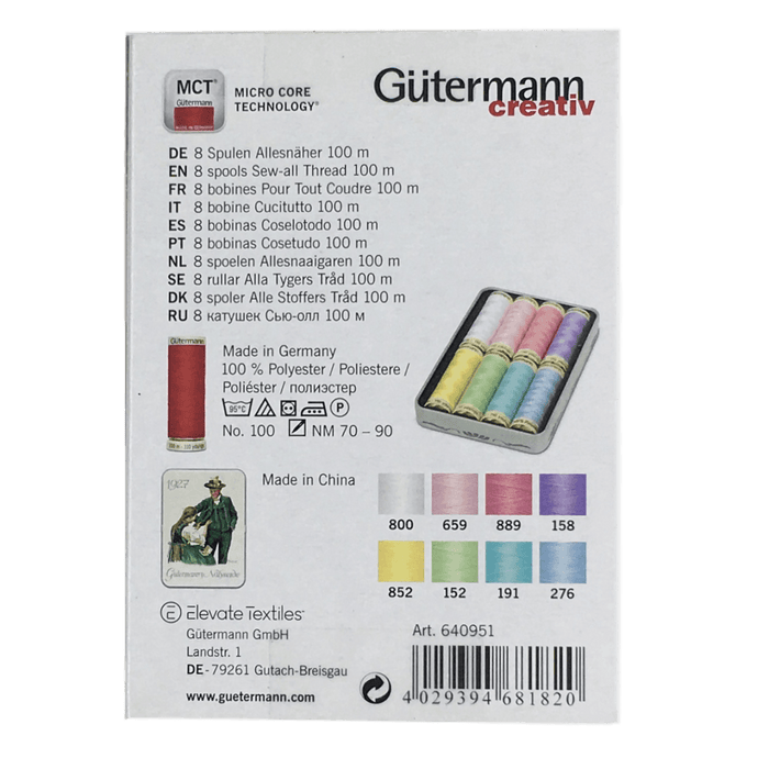 Gutermann - Nostalgic Box of Sew-All Thread - 3 Colour Sets Available