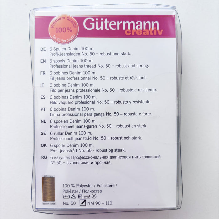 Gutermann Creativ Value Pack - Denim 6 Thread Pack