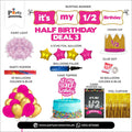 HALF BIRTHDAY PACKAGE DEAL 3 FOR BIRTHDAY GIRL IN PINK COLOR