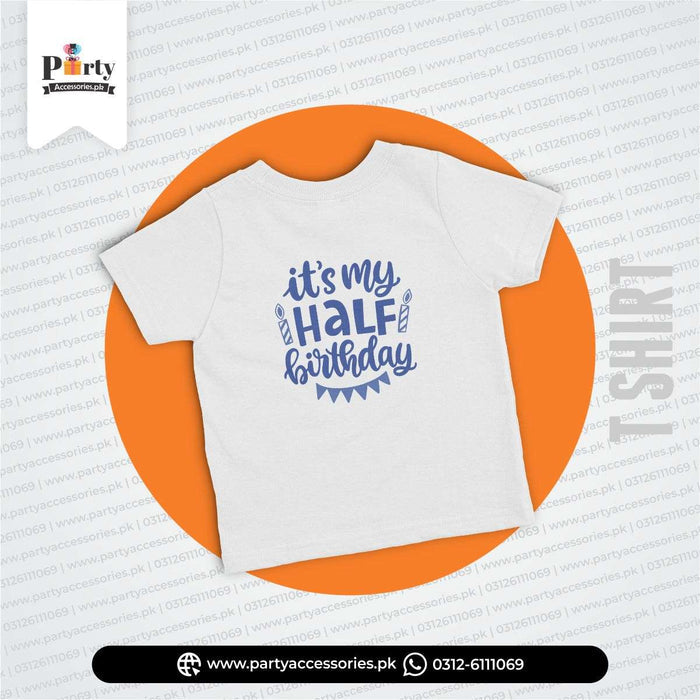 HALF BIRTHDAY THEME CUSTOMIZED T SHIRT
