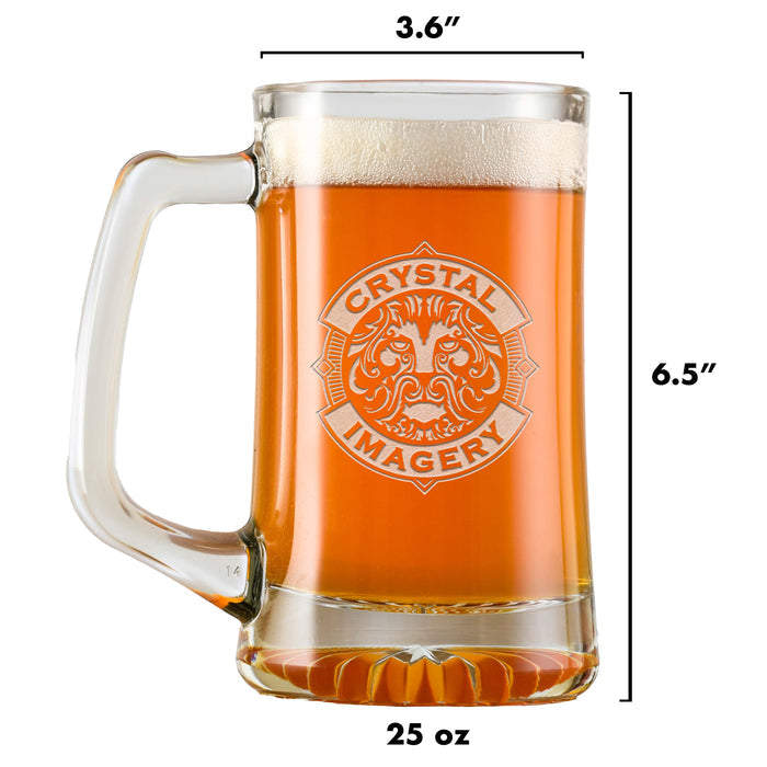 Half Full, Half Empty Beer Mug