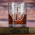 Half Full, Half Empty Whiskey, Rocks Glass