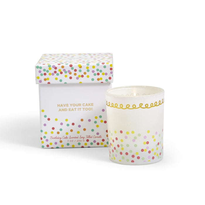 Happy Birthday Music Box Candle